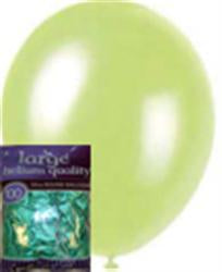 Pearl Lime Green Latex Balloons