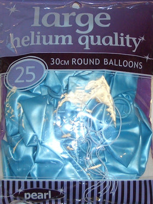 Pearl Blue Latex Balloons