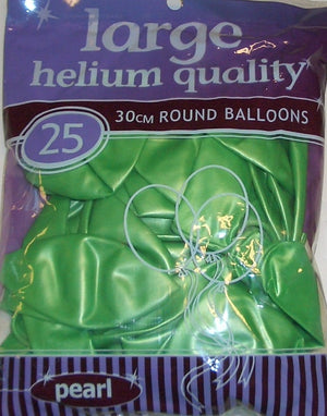 Pearl Lime Green Latex Balloons