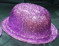 Glitter Hat Lavender Bowler