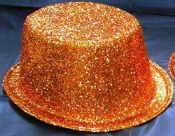 Glitter Hat Orange Top