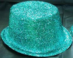 Glitter Hat Teal Top