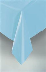 Plastic Light Blue Rectangle Table Cover