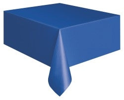 Plastic Blue Rectangle Table Cover