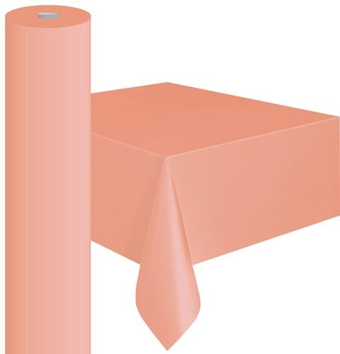 Plastic Tablecover Roll Rose Gold 