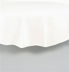 Plastic White Round Table Cover