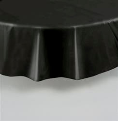 Plastic Black Round Table Cover