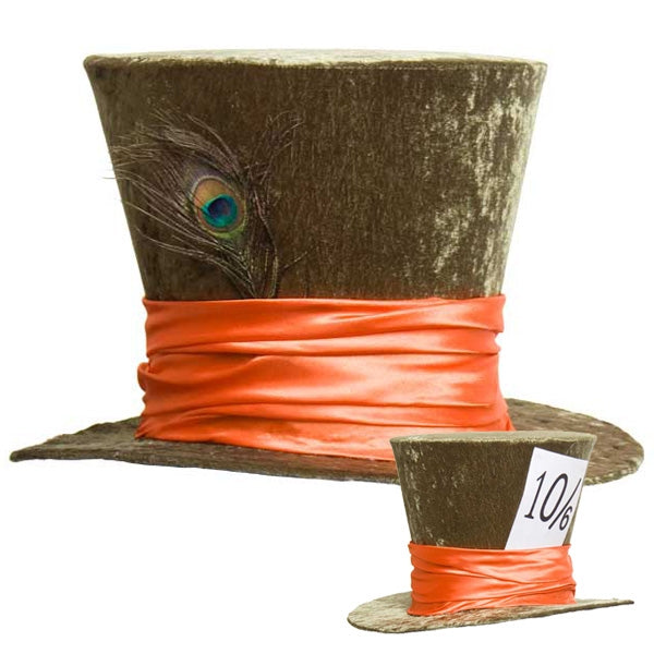 Mad Hatter Hat Deluxe Velvet Green