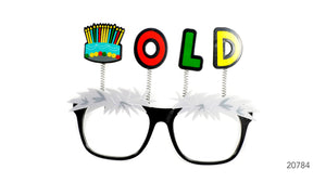 Party Glasses Old Happy Birthday