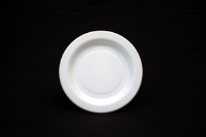 Festive White Plastic Lunch Plates 18cms