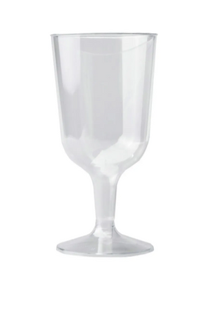 Clear Plastic Wine Glass 6PK