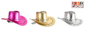 Deluxe Metallic Coloured Cowboy Hats