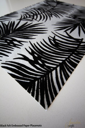 Placemat Fern Silver