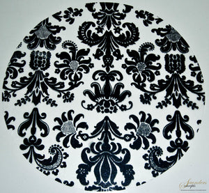 Milano Black Round Placemats