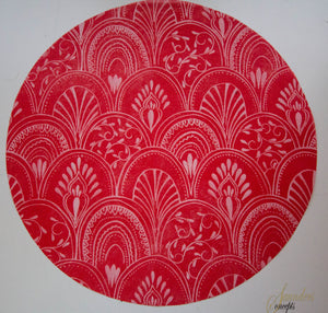 Milano Round Red Placemats