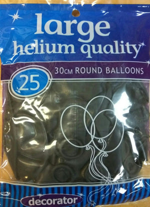 Black  Latex Balloons