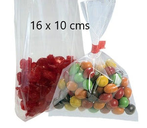 Polypropylene Clear Bags 16x10CMS