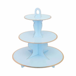 3 Tier Cup Cake Stand- Light Blue