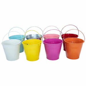 Purim Mini Bucket With Handle- Assorted Colours