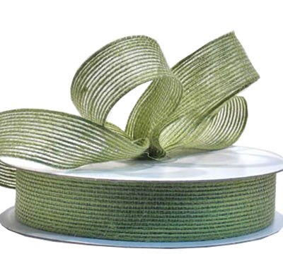 Jute Ribbon- Light Avocado Green 25MM