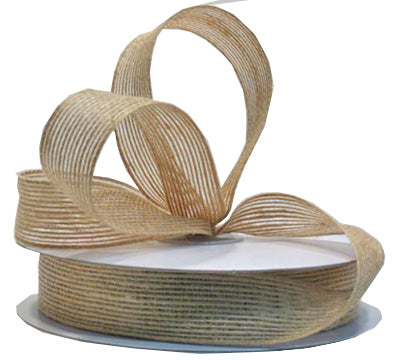 Jute Ribbon- Natural 25MM