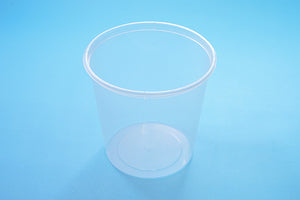 850ml Round Plastic Containers 50 Pack