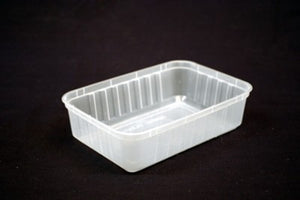 750ML Ribbed Rectangle Containers