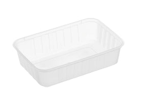 750ML Ribbed Rectangle Containers