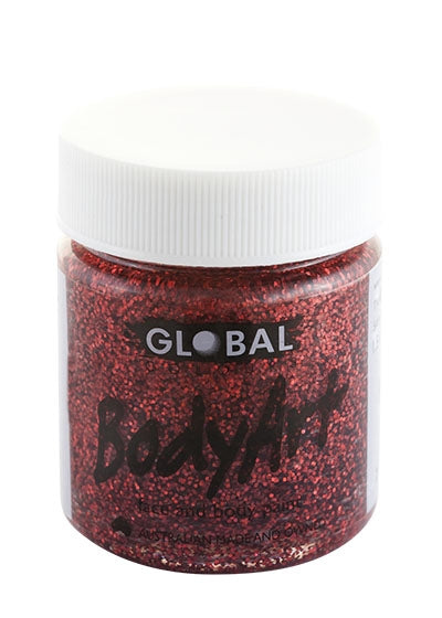 Red Glitter Face and Body Paint 45ml