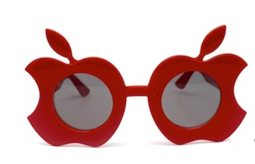 Party Glasses Red Apple