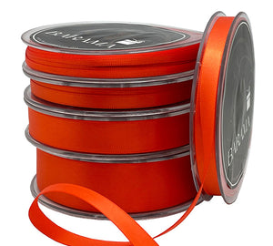 Ribbon Double Sided Satin- Orange