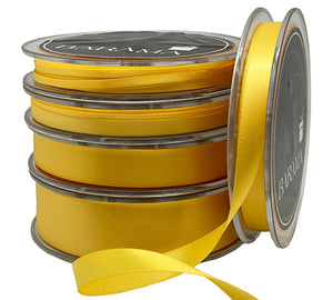 Ribbon Double Sided Satin- Yellow