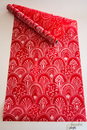 Milano Red Table Runner 35CMS X 2.5 Metres