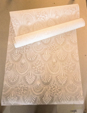 Milano White Table Runner 35CMS X 3 Metres