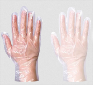 Saniflex Clear Disposable Plastic Gloves