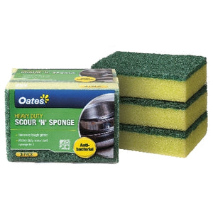 Heavy Duty Scour 'N' Sponge 3PK