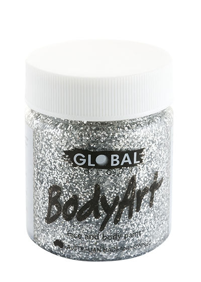 Silver Glitter Face and Body Paint 45ml