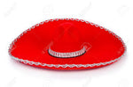 Mexican Sombrero Red Felt