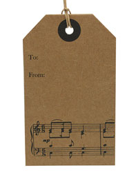 Cardboard Gift Tag Song