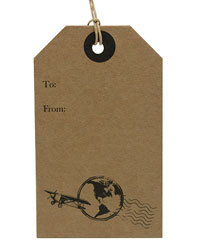 Cardboard Travel Gift Tag