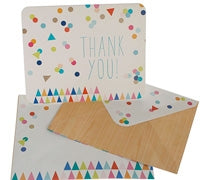 Hipp thank you cards - confetti multi