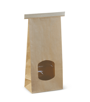 Medium Window Retail Bags With Tin-Tie