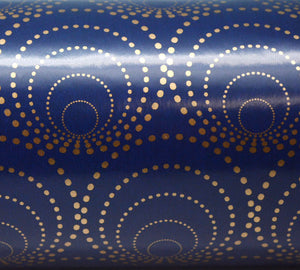 Gold Dots And Circles Gift Wrapping Paper