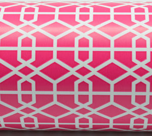 Lattice Hot Pink Gift Wrapping Paper