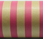 Regular Stripe Wrap- Hot Pink on Kraft